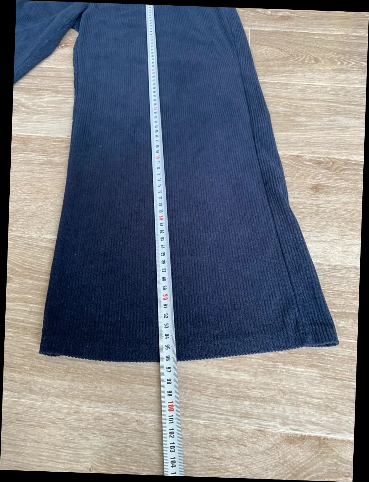Pantalon femme jambes larges bleu / taille élastique 38-40 – photo 4